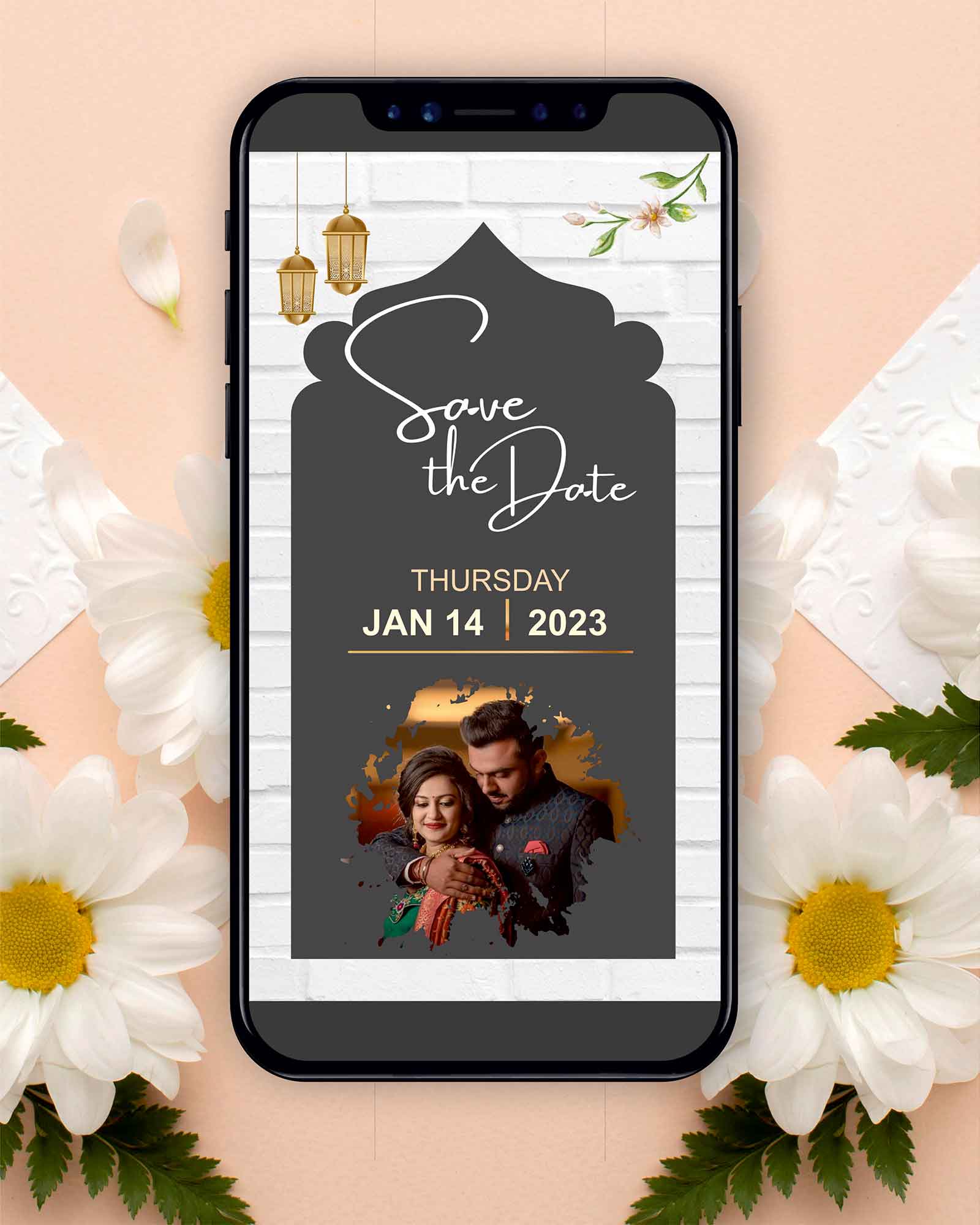 PDF Unique Pastel Theme Save The Date (Price for 4 Page)